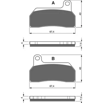 Autodíl Brzdové destičky GOLDFREN 259 K5