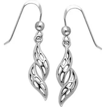 Náušnice Stříbrné náušnice Jarní lístečky