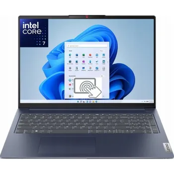 Notebook Lenovo IdeaPad 5 Intel Core 7 150U Hybridní 40,6 cm (16") Dotyková obrazovka WUXGA 16 GB LPDDR5x-SDRAM 1 TB SSD Wi-Fi 6 (802.11ax) Windows 11 Home Modrá