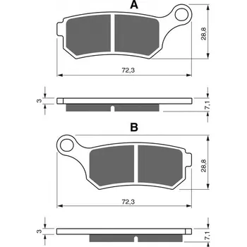 Auto-moto Brzdové destičky GOLDFREN 319 AD