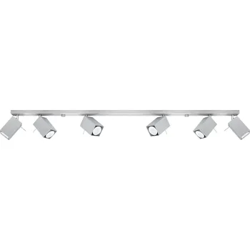 Stropní svítidlo MERIDA 6L šedé moderní kovové do obýváku kuchyně a jídelny SOLLUX