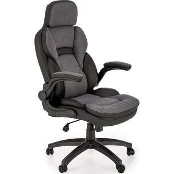 Ergonomická kancelářská židle Leiremy Intesi černá šedá otočná s područkami do kanceláře