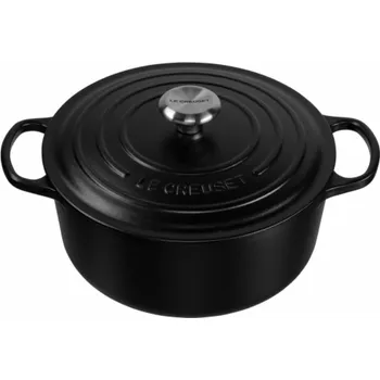 Nádobí Le Creuset Signature Bräter rund 26 cm schwarz