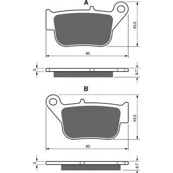 Auto-moto Brzdové destičky GOLDFREN 348 S3