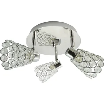 Stropní svítidlo glamour Glossy křišťálové stříbrné moderní do obýváku CANDELLUX 30 cm