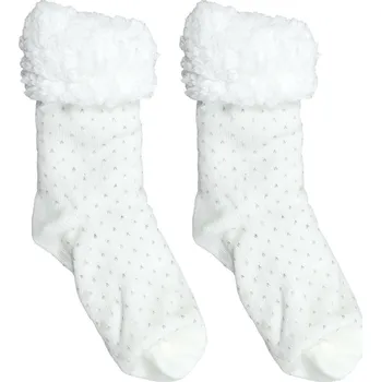 Dámské ponožky Intesi Ponožky se stříbrným motivem bílé