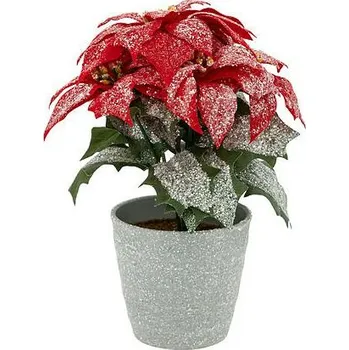 Vánoční dekorace Feeric Christmas Betlémská hvězda třpytivá červená