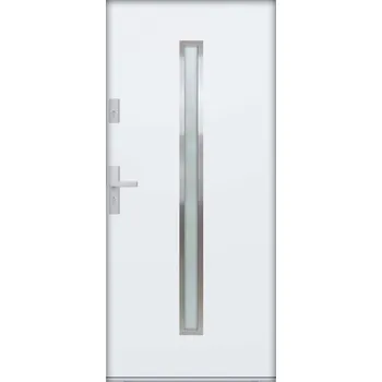 Vchodové dveře Hahn-Türke Vchodové dveře ATU68-M501 Barva: Bílá, Směr otevírání: Pravé, Ven, Celkové rozměry: 1100x2070mm