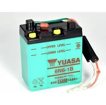 Motobaterie Konvenční 6V akumulátor bez kyseliny YUASA 6N6-1B