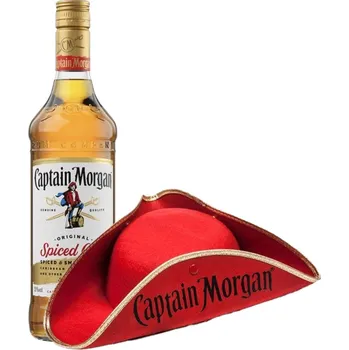 Rum Captain Morgan Spiced Gold 2x 1l + klobouk