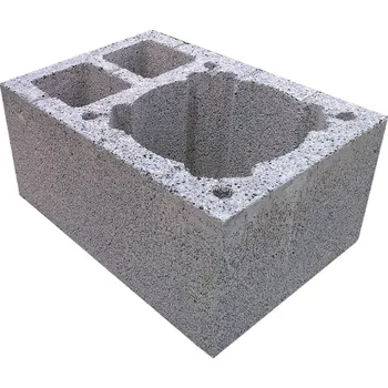 Komín SUPERKOMÍNY Komínová tvárnice jednoprůduchová, 2xVŠ, 520 x 360 mm, výška 245 mm