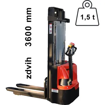 Paletový vozík Vysokozdvižný ručně vedený vozík EUROliftCZ ES15ES - ZDVIH 3600 MM