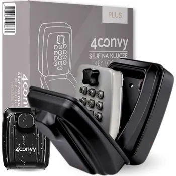 Trezor 4CONVY trezor na klíče s kódem, schránka na klíče s číselným zámkem, kovová