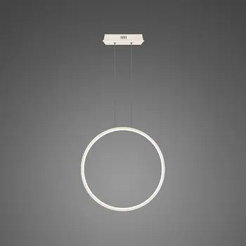 Stropní LED svítidlo Ledové Kruhy 40 cm bílé, stmívatelné, moderní do obýváku