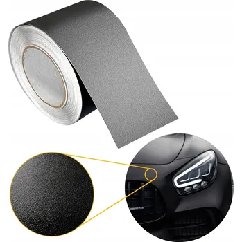 Polep vozidla Dekorativní Ochranná Páska 10cm na Prahy Fólie Černá Matná Dechroming
