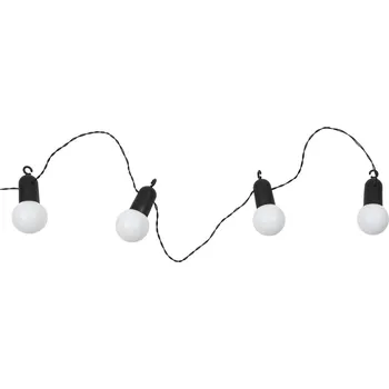 Zahradní LED světelný řetěz Intesi 20 bílých žárovek na elektřinu na zahradu terasu balkon