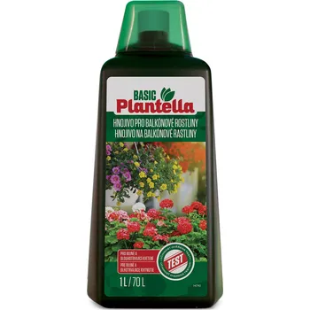 Hnojivo hnojivo kapalné KVĚT pro balkónové rostliny 1l Plantella Basic