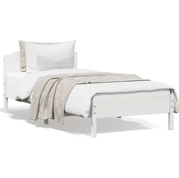 Postel zahrada-XL Postel bez matrace bílá 90 x 200 cm masivní borovice 842619