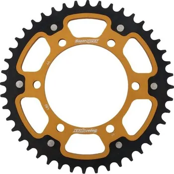 Řetězová sada pro motocykl Rozeta SUPERSPROX STEALTH RST-480:44-GLD zlatá 44 zubů, 525