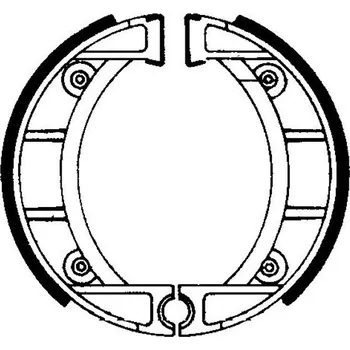 Brzda pro motocykl Brzdové čelisti FERODO 225129204