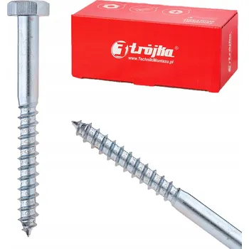 Šroub 8x160 ŠROUB Šrouby do dřeva na klíč s šestihrannou hlavou 571 pozink | 1 KG