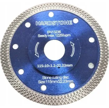 Řezný kotouč Diamantový kotouč pro řezání a fazetování gresu, 115 mm