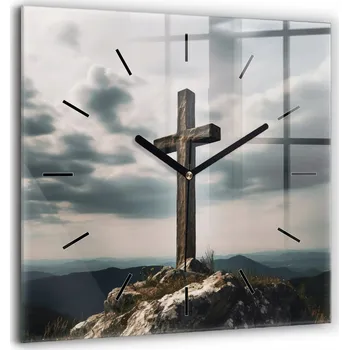 Hodiny Nástěnné hodiny SacroArte modré 60 cm