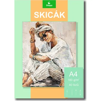 Výtvárné potřeby Skicák Stepa A4, 40listů