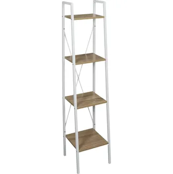 Knihovna Knihovna do obýváku Cilyan M bílá kovová skandinávská 4 police Intesi