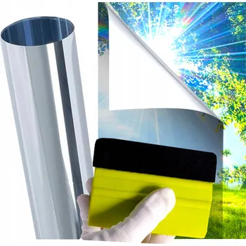 Okenní fólie Solární Termoizolační izolační Fólie pro vnější ochranu oken 50x700cm Modrá