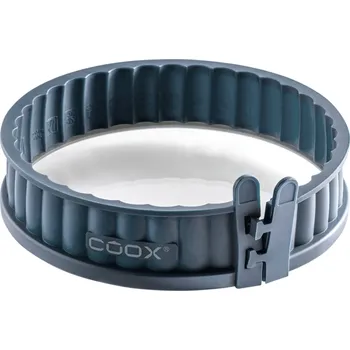 Forma na pečení Coox Silikonová forma na koláč se skleněným dnem, Ø 18 cm (modrošedá)