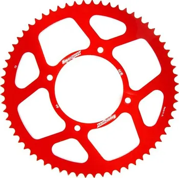 Řetězová sada pro motocykl Hliníková řetězová rozeta SUPERSPROX RAL-6618:64-RED červená 64 zubů, 420