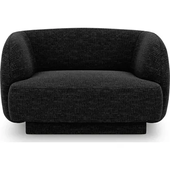 Křeslo Relaxační křeslo Miley polohovací černé moderní s područkami do obýváku