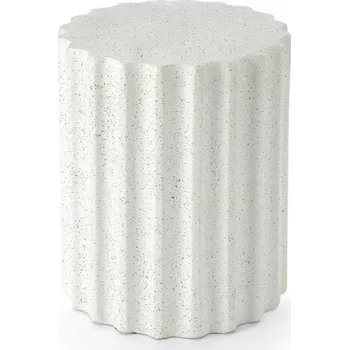 Konferenční stolek Kulatý bílý konferenční stolek Raffa malý moderní do obýváku Intesi