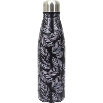 Termoska Intesi Květinová termoláhev černá 500ml