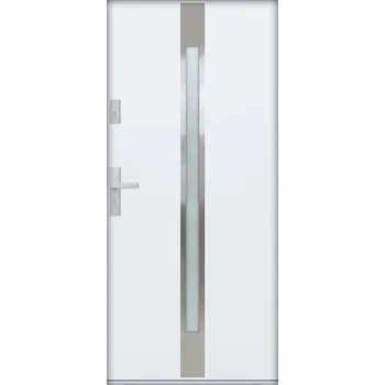 Vchodové dveře Hahn-Türke Vchodové dveře ATU68-M505 Barva: Bílá, Směr otevírání: Levé, Ven, Celkové rozměry: 1000x2070mm