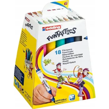 Edding 14 FUNTASTICS - fixy pro děti - sada 18 kusů - kulatý hrot