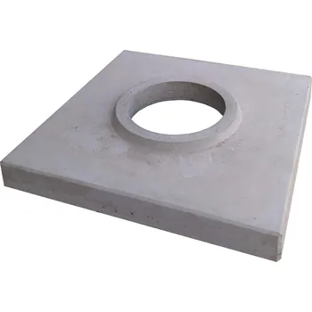 Komín SUPERKOMÍNY Betonová krycí deska jednoprůduchová KD250, šedá