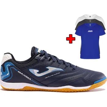 Pánská sálová obuv Badmintonová obuv JOMA MAXIMA 2303 NAVY / ROYAL + bonus TRIČK - UK 8,5