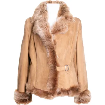 Kreibich Dámská kožešinová bunda Dominika II. Barva: béžová, Velikost: 42