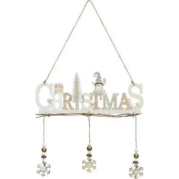 Feeric Christmas Visící dekorace Vánoce 29,5 cm dřevěná