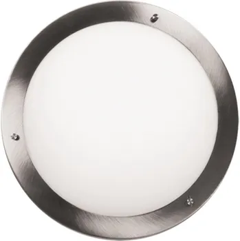 Stropní svítidlo Aquila skleněné kulaté do koupelny a kuchyně moderní 18 cm nikl