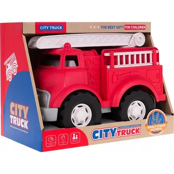 autíčko Hračka Ramiz City Truck Hasičský sbor bioplast červený