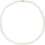 Palmyra Perlový náhrdelník z mořských perel akoya s uzávěrem ze žlutého zlata, perly 5 mm 14 kt ZRPEMA5-Z-45