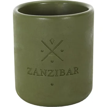 Svíčka Vonná svíčka Earth Zanzibar zelená Intesi moderní dekorativní do obýváku 10 cm