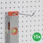 Háčky jednoduché, délka 300 mm, chrom, 10 ks