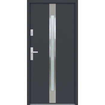 Vchodové dveře Hahn-Türke Vchodové dveře ATU68-M505 Barva: Antracit, Směr otevírání: Levé, Ven, Celkové rozměry: 900x2000mm