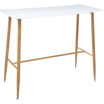 Konferenční stolek Atmosphera Barový stůl Roka bílý/přírodní