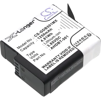 Baterie Cameron Sino CS-GDB501MX pro GoPro Hero 5 Black - neoriginální
