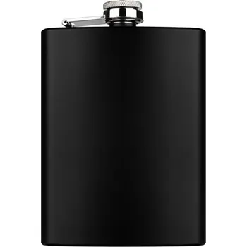 Placatka Matná černá butylka / likérka, 237 ml